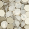 1 Pkg. (12 Stk.) Flat Back Strasssteine SS30 White Opal