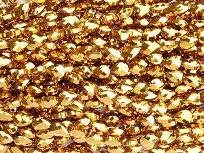 goldene flache Tropfen Mittelteile für Ohrringe