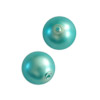 1 Dose (40 Stk) runde mattierte Barockperlen 6mm Türkis
