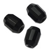 10g. Glasperlen, facettierte Walzen 7x5mm, Schwarz