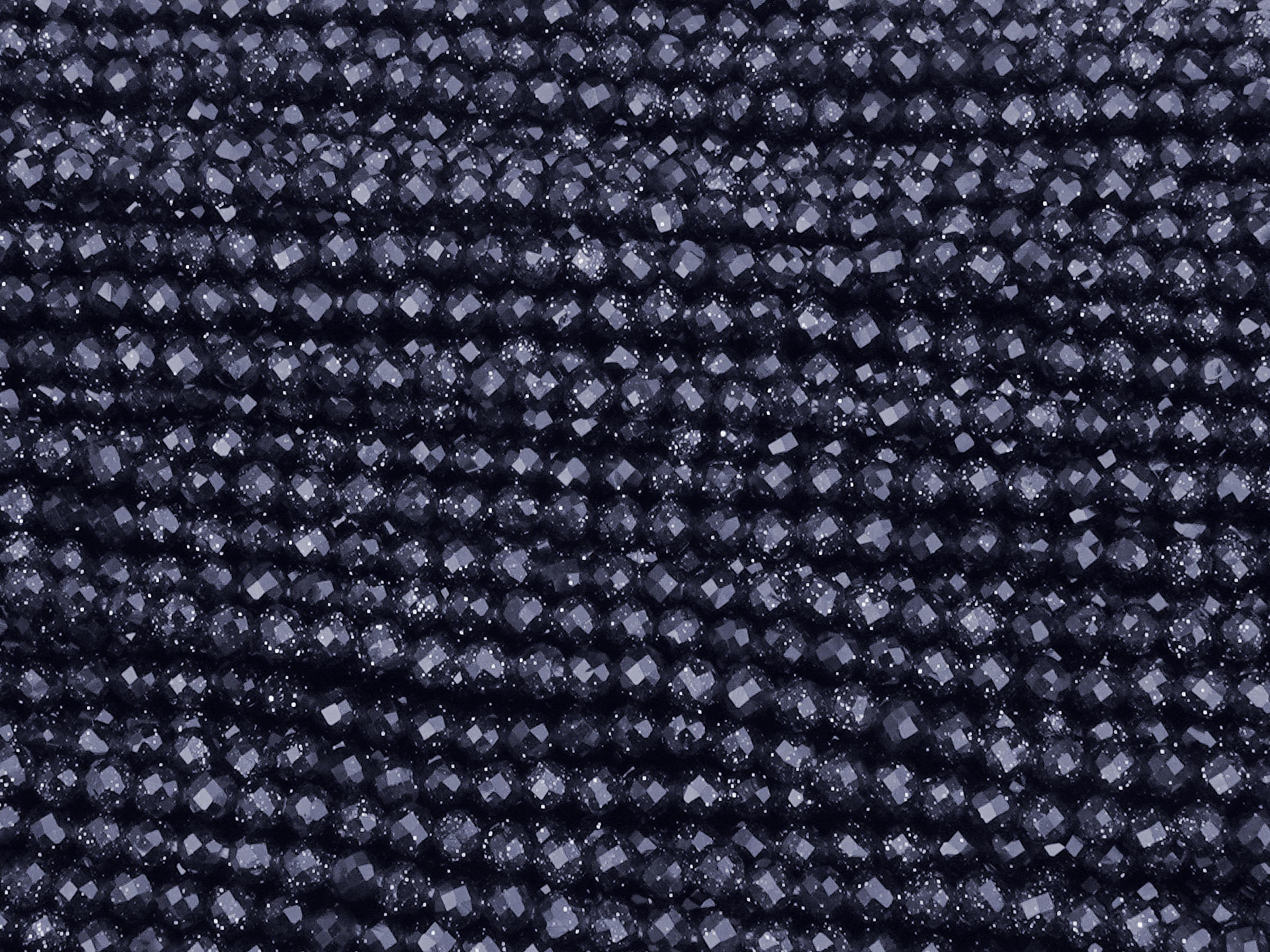 facettierte Glasschliffperlen Blaufluss Perlen 2mm zum Schmu