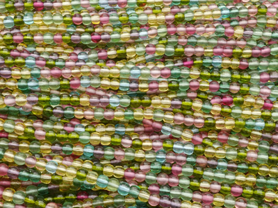 bunte runde 3mm Glasperlen