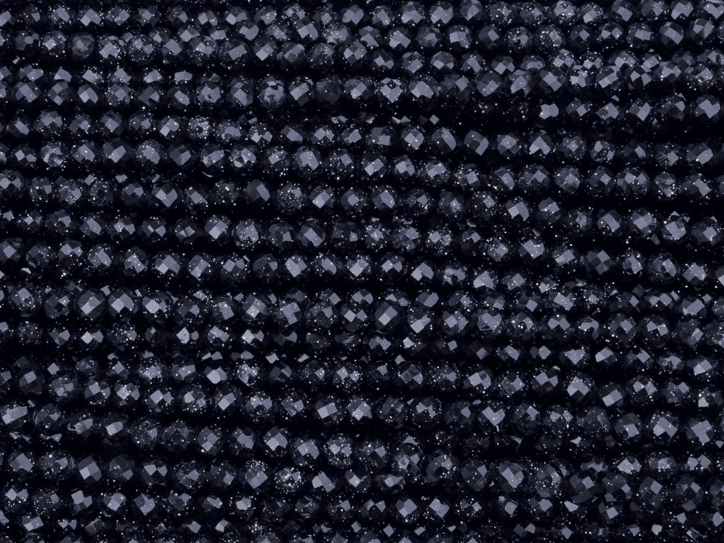 facettierte Blaufluss Perlen 3mm zum Schmuckmachen