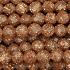 1 Strang (~36,5cm) Goldfluss Glasperlen rund facettiert ~2,1mm