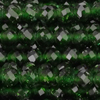 1 Strang (~36,5cm) Grünfluss Glasperlen rund facettiert ~2,1mm