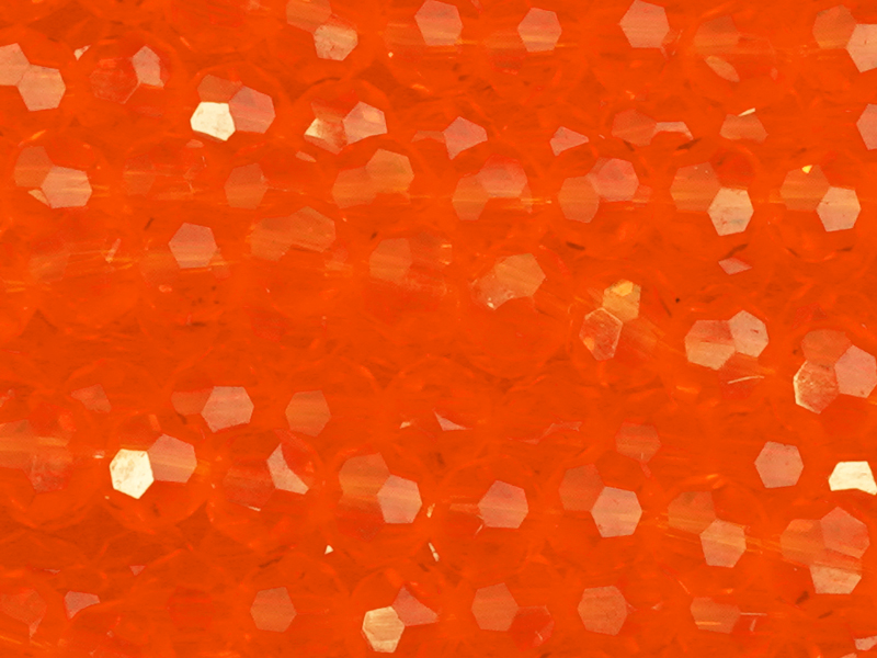 facettierte Glasperlen 4mm, Farbe: orange transparent - Naha