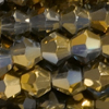 1 Strang (~98 Stk) facettierte Perlen, Doppelkegel ~4mm,