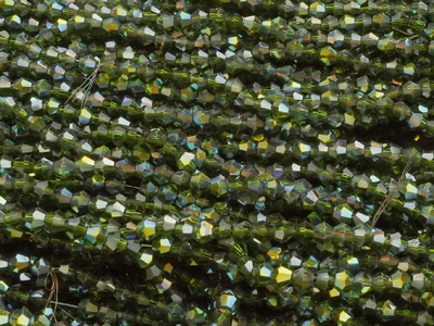 facettierte Doppelkegel Perlen Bicone Beads 3mm günstig