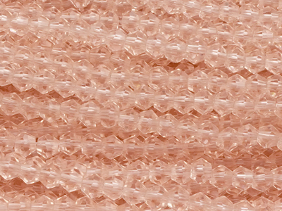 facettierte Doppelkegel Perlen Bicone Beads 3mm Farbe Pfirsi