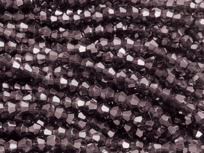 facettierte Doppelkegel Perlen Bicone Beads 3mm Farbe Violet
