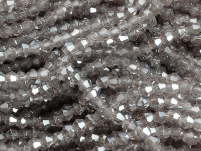 facettierte Doppelkegel Perlen Bicone Beads 3mm Farbe Violet