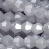 1 Strang (~150 Stk) facettierte Perlen, Doppelkegel ~3mm