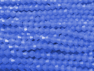 facettierte Doppelkegel Perlen Bicone Beads 3mm Farbe Blau