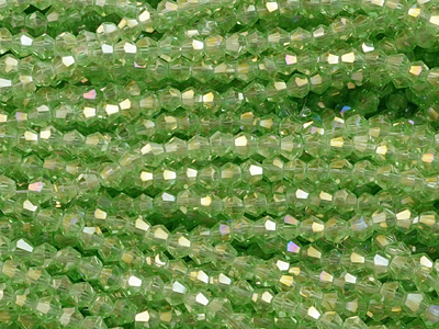 facettierte Doppelkegel Perlen Bicone Beads 3mm Farbe Grün