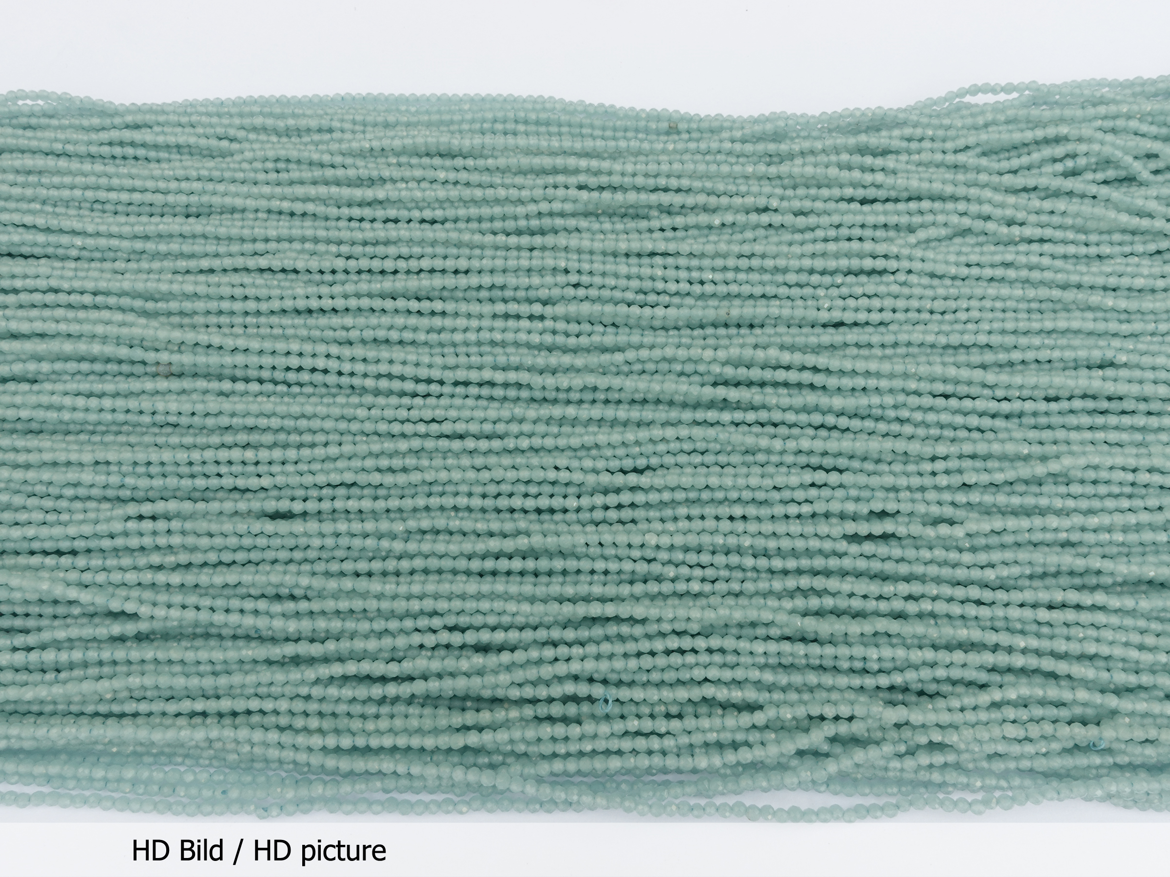 winzige, facettierte, geschlilffene runde Glasperlen 2mm, Fa