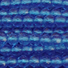 1 Strang (~184 Stk) facettierte Perlen, rund ~2mm, Capri Blue