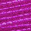 1 Strang (~180 Stk) facettierte Perlen, rund ~2mm, Pink (gefärbt)
