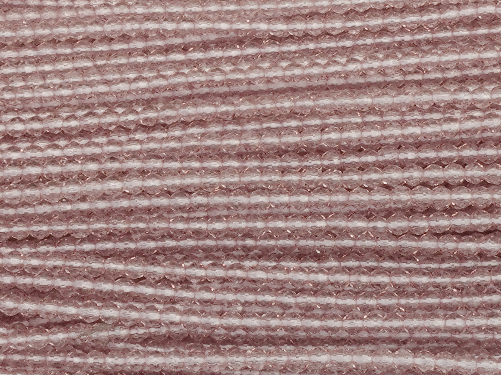 winzige, facettierte, geschlilffene runde Glasperlen 2mm, Fa