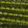 1 Strang (~184 Stk) facettierte Perlen, rund ~2mm, Olive
