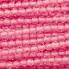 1 Strang (~200 Stk) facettierte Perlen, rund ~2,2mm, Rosa