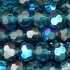 1 Strang (~180 Stk) facettierte Perlen rund ~3mm