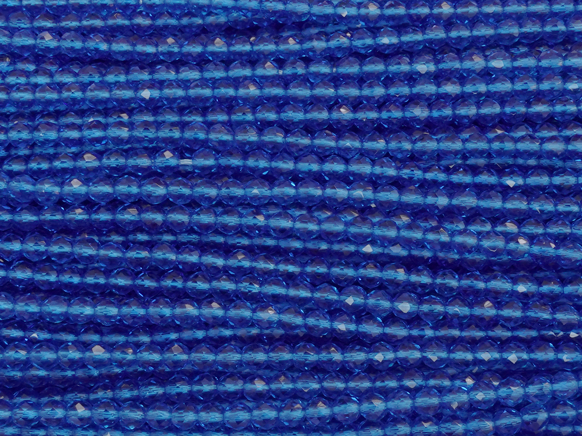 facettierte Glasperlen rund 3mm zum Schmuckmachen, Farbe: Ca