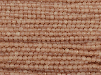 facettierte nude farbige Glasperlen rund 3mm