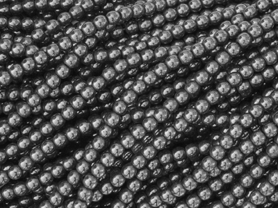 kleine runde Hämatit Steinperlen 4mm