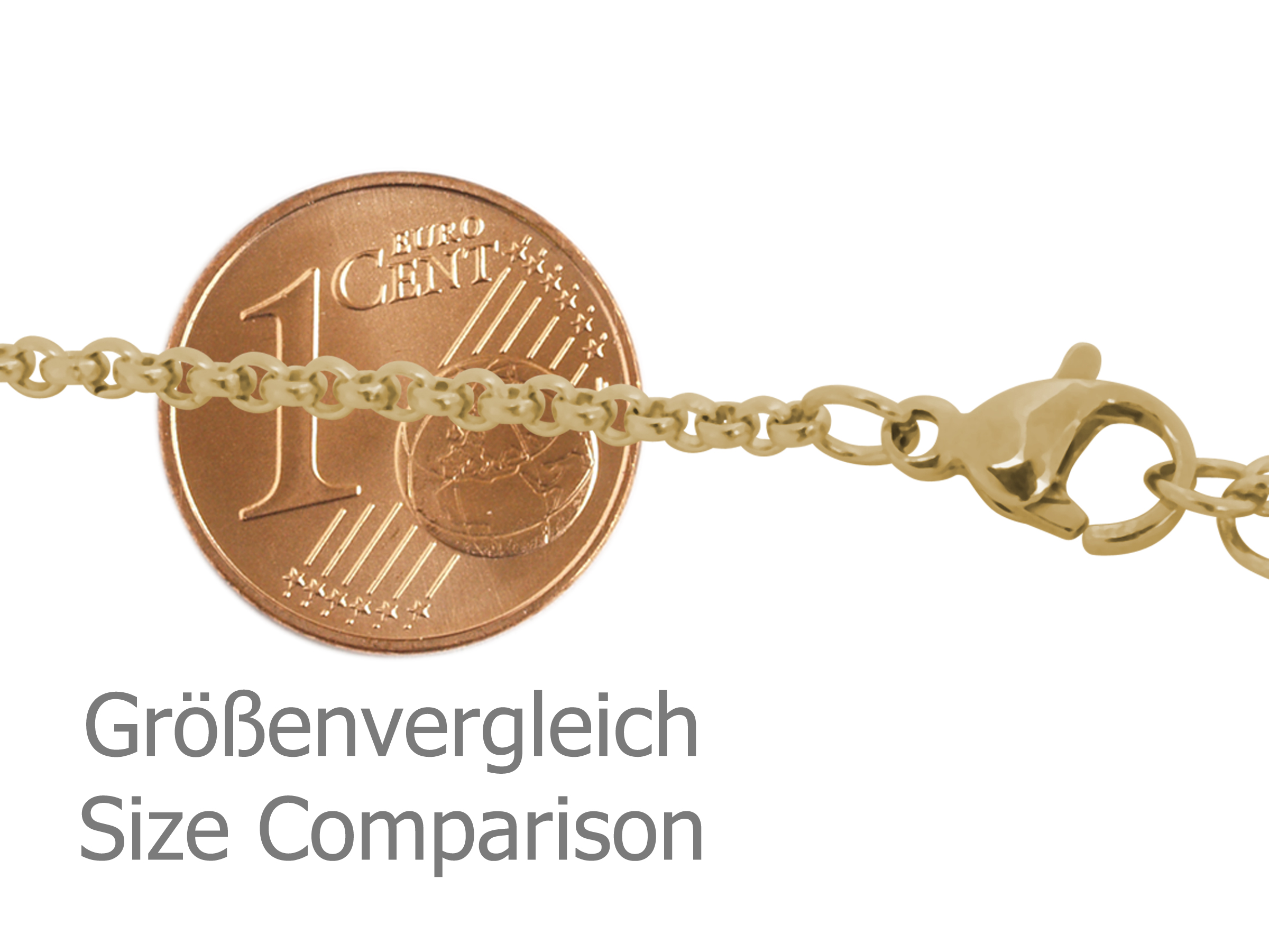 goldene Halskette für Männer - Nahaufname