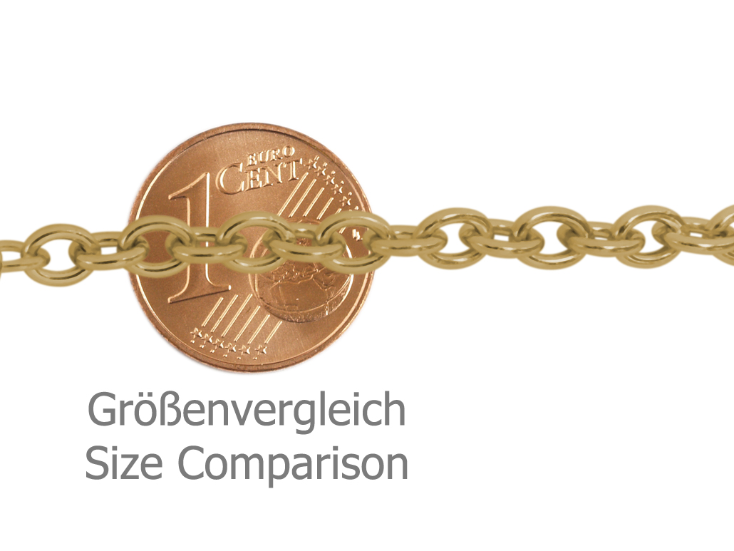 Halskettchen aus Edelstahl mit Schließe - Nahaufname