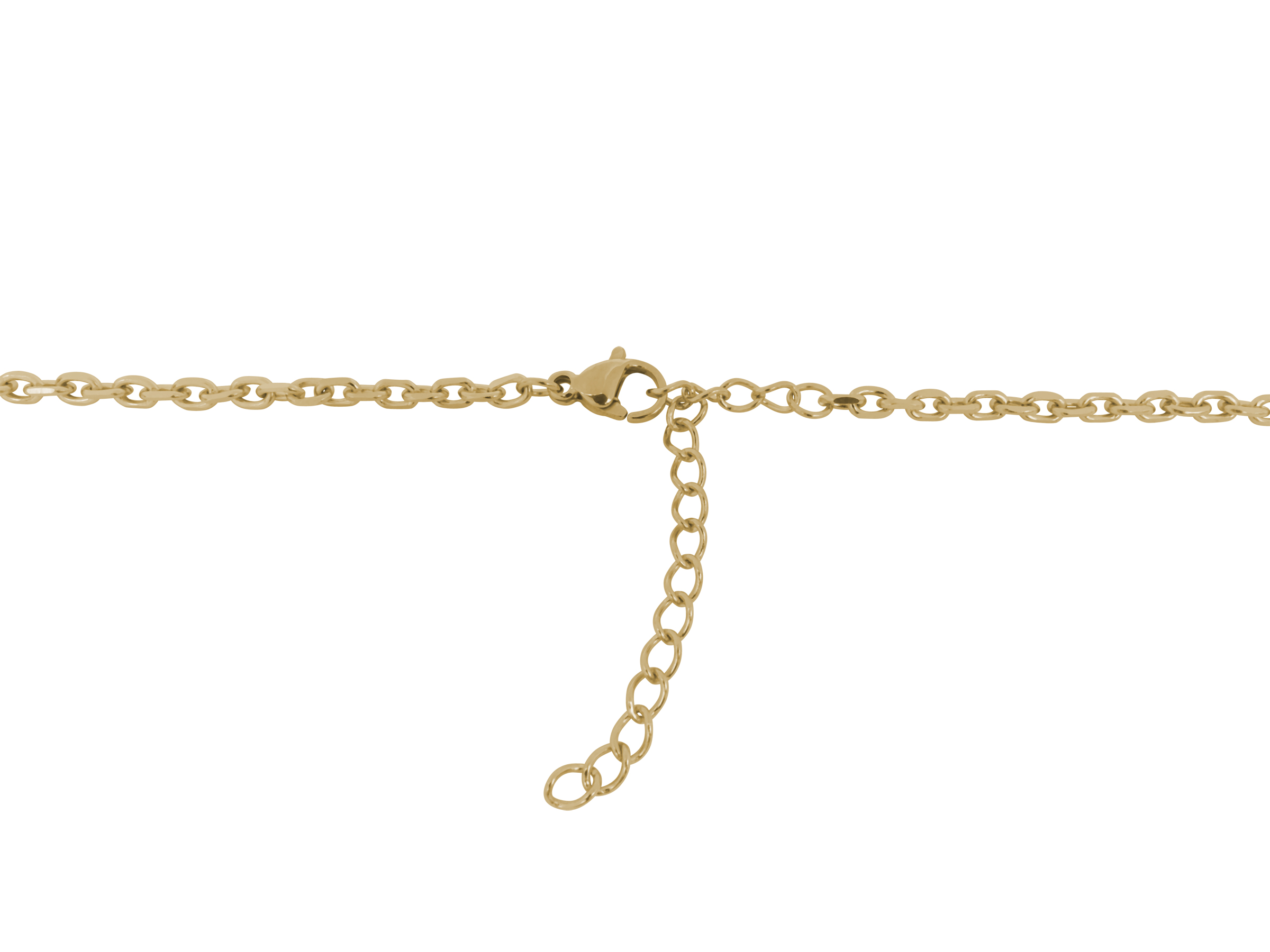 goldene Halskette aus Edelstahl für Männer