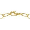 Halskette ~11x7mm 50cm Tombak, 18K echt vergoldet