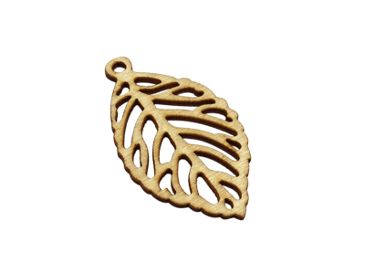 Blatt aus Holz zum Ohrringe machen und Holzschmuck Basteln