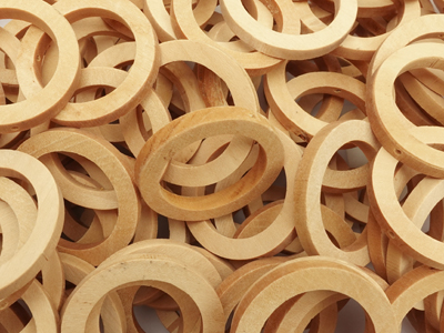 hochwertige Holzringe 34mm zum Basteln