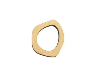 unregelmäßiges Holzelement zum Schmuck Basteln und Ohrringe 