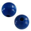 40 Stk. runde Holzperlen 8mm dunkelblau