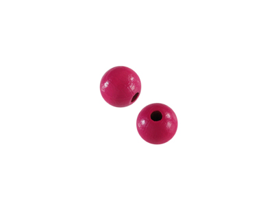 fuchsia runde 10mm Holzperlen zum Basteln