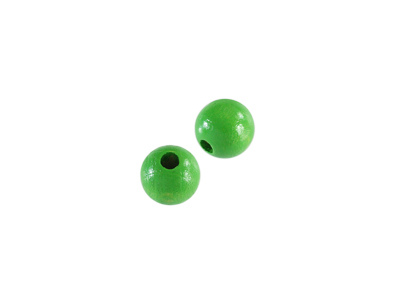 grüne runde 10mm Holzperlen zum Basteln