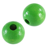 40 Stk. runde Holzperlen 8mm grün