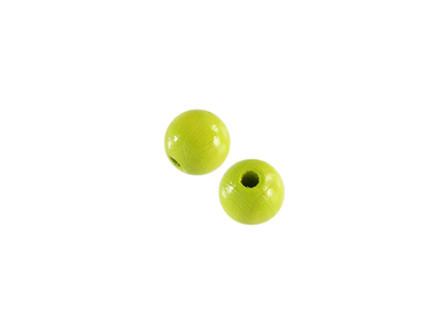 lemon grüne runde 10mm Holzperlen zum Basteln