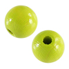 40 Stk. runde Holzperlen 8mm lemon