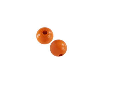 orange runde 10mm Holzperlen zum Basteln