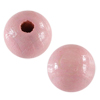 40 Stk. runde Holzperlen 8mm rosa
