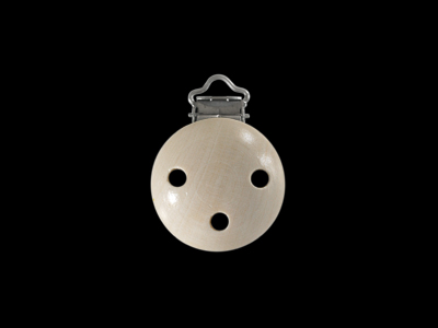 Schnullerkettenclip aus Holz zum Schnullerkettenmachen