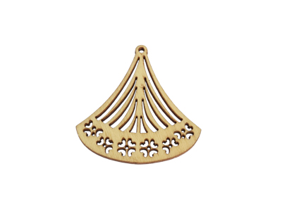 Holzanhänger aus leichtem Birkenholz zum Basteln von Holzsch