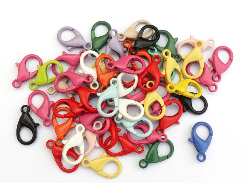 bunte Karabiner zum Basteln von Handy Smartphone Anhängern