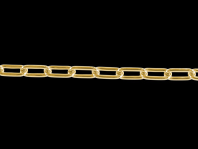 goldene Kettchen mit länglichen Kettengliedern