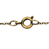 zartes Kettchen mit Schließe 45cm, Antik-Messing