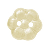 1 Dose (12 Stk.) Knöpfe, Blume 10mm, creme