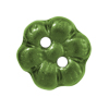 1 Dose (12 Stk.) Knöpfe, Blume 10mm, olivegrün